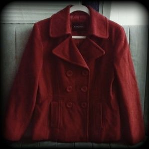 Nine West Womens 8 Red Double Breasted